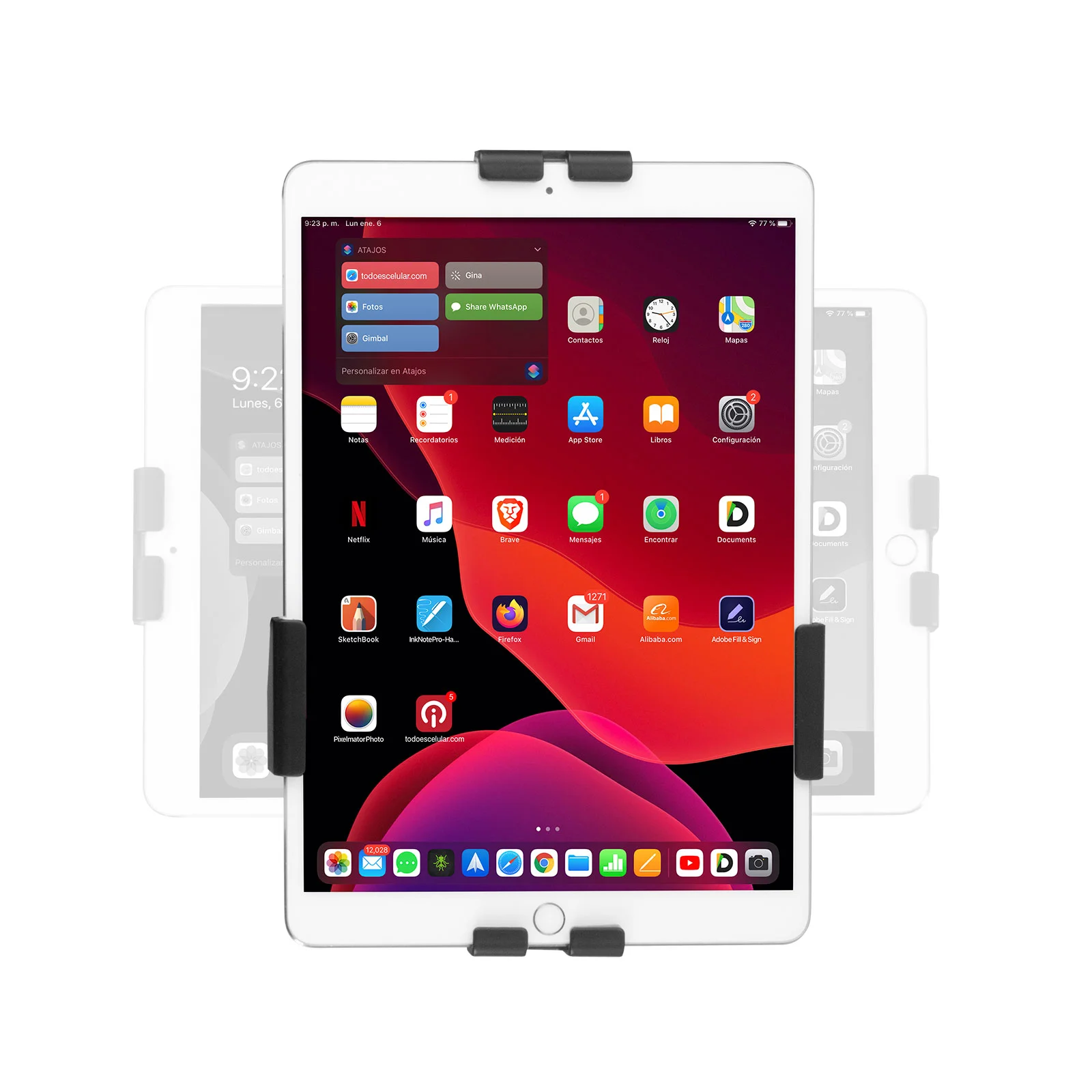 SPNLK335 Cuadro de Seguridad Antirrobo de Pared para Tabletas 8" a 11" Protección Efectiva