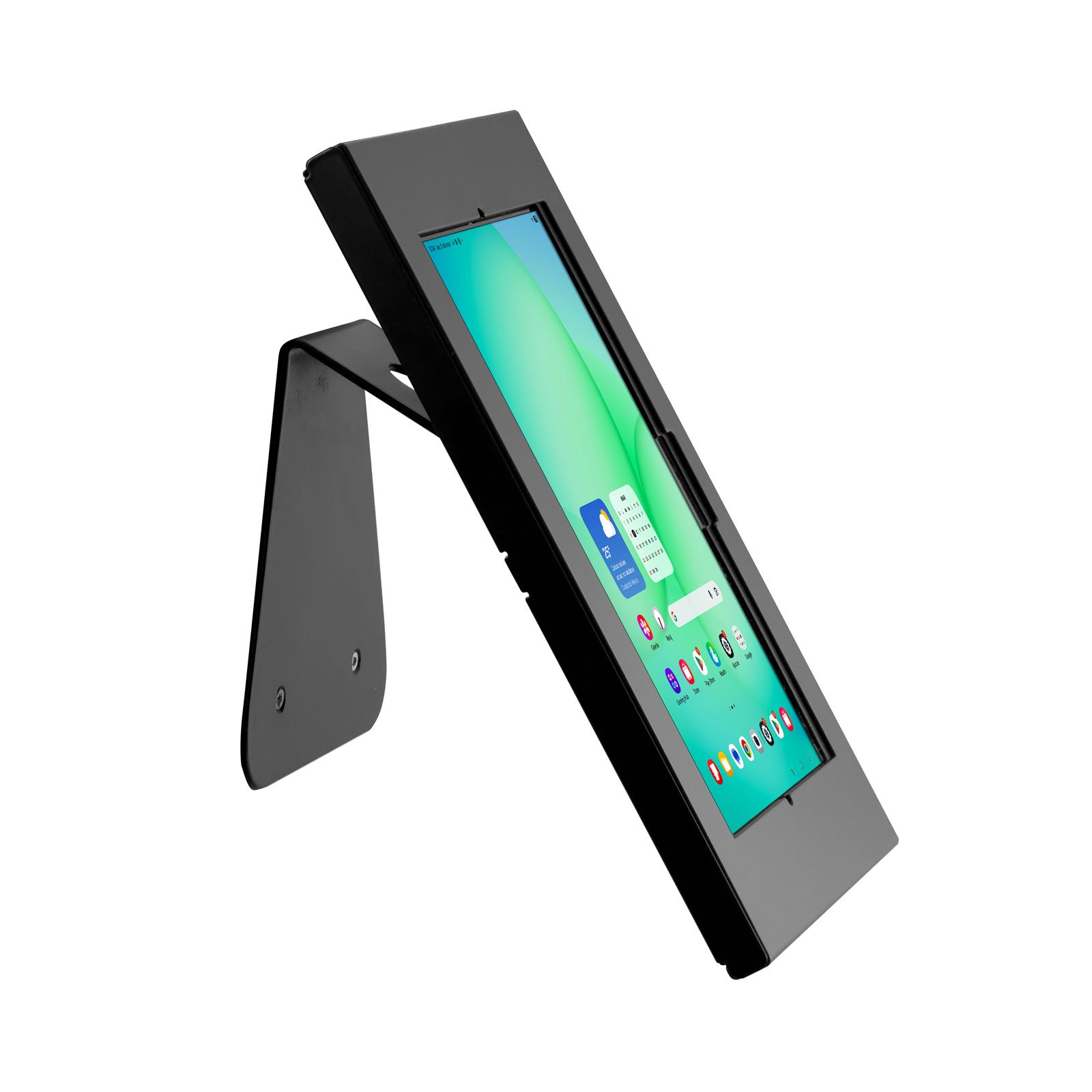 SPNLK13W06 soporte metálico de mesa con caja antirrobo para Samsung Galaxy 11"