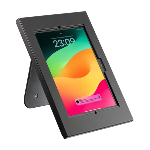 SPNLK13W06i soporte metálico de mesa con caja antirrobo para iPad Air de 11"